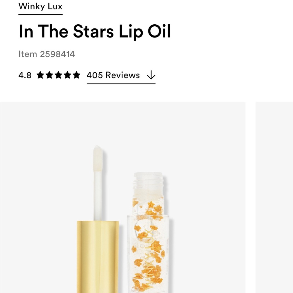 WINKY LUX In the Stars Lip Oil 3.8ml NWT